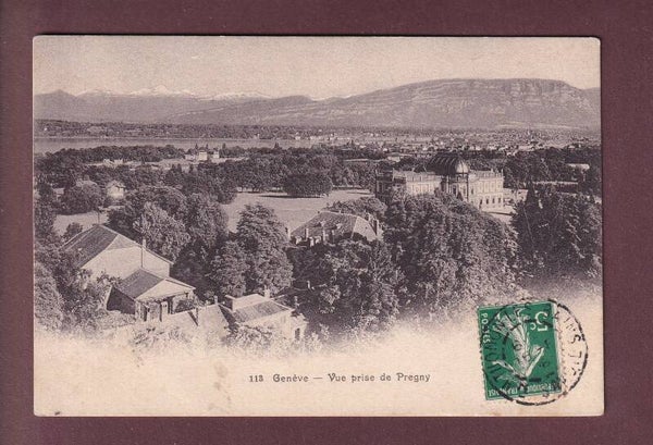 GENEVE - Vue prise de Pregny - 1908