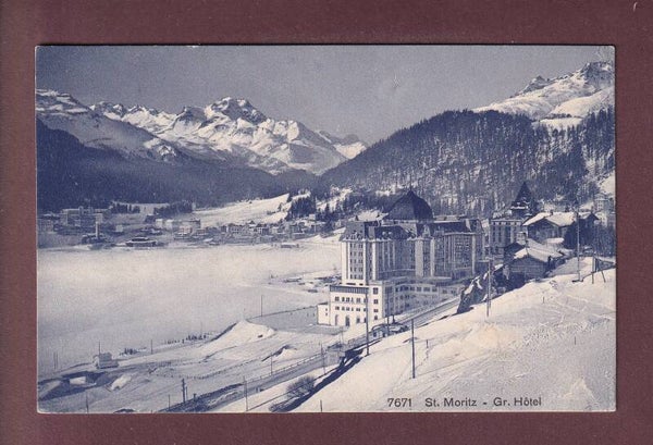 ST. MORITZ - Grand Hotel - 1910
