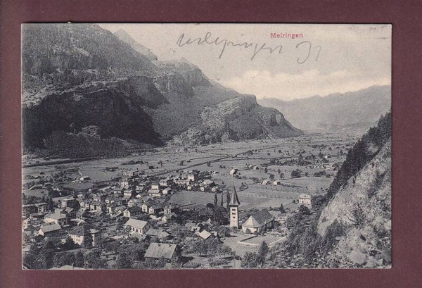 MEIRINGEN - 1909 Langstempel