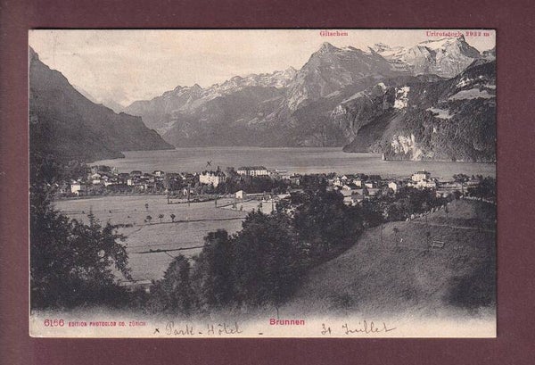 BRUNNEN - 1906 // leicht gefaltet //