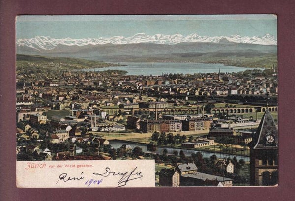 ZÜRICH von der Waid gesehen - 1904