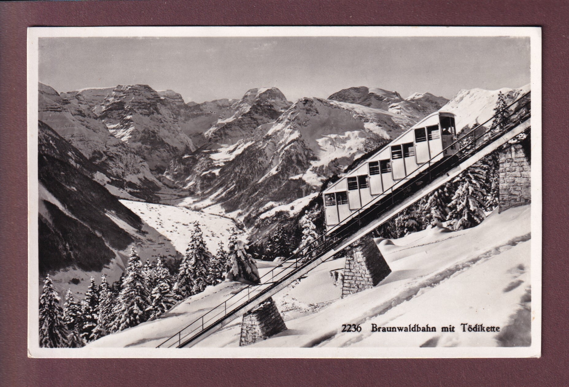 BRAUNWALD - Bahn - Tödikette - 1952