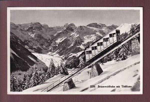 BRAUNWALD - Bahn - Tödikette - 1952