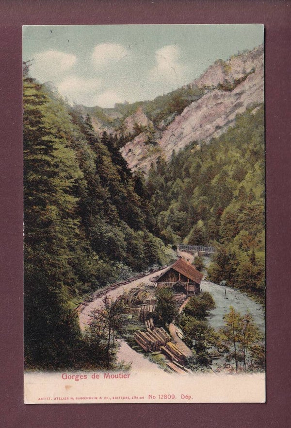 GORGES DE MOUTIER - 1909