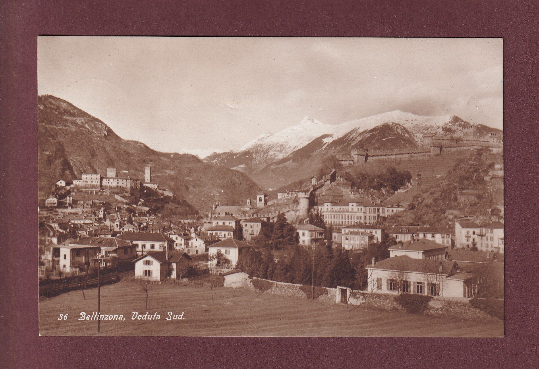 BELLINZONA - Veduta Sud - Feldpost