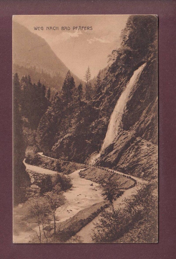 Weg nach BAD PFÄFERS - 1913 // Eckbug //