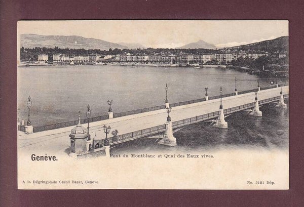 GENEVE - Pont du Mont-Blanc