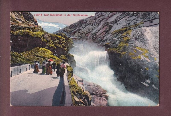 REUSSFALL in der Schöllenen - Leute