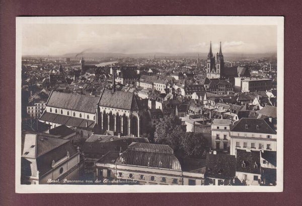 BASEL - Panorama von der Elisabethenkirche