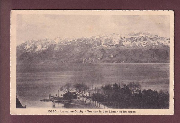 LAUSANNE - Ouchy et les Alpes