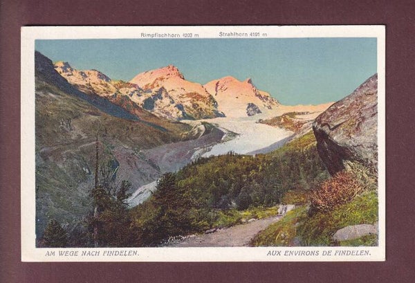 Am Wege nach FINDELEN - Rimpfischhorn