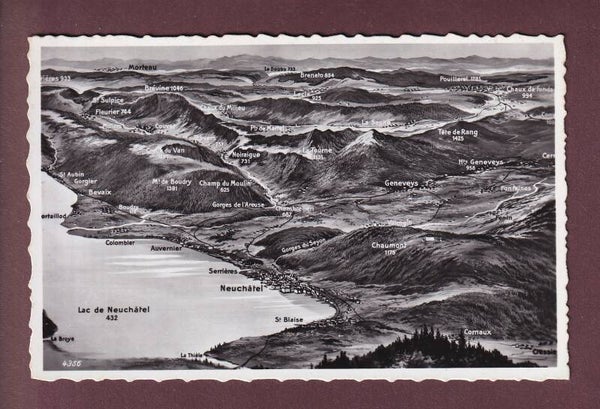NEUCHÂTEL et environs - Vol d'oiseau