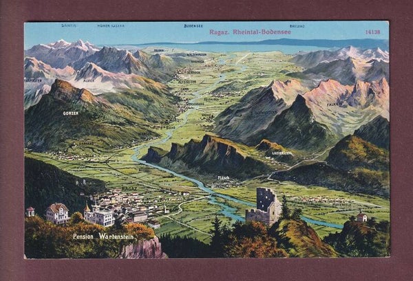 RAGAZ und Umgebung - Vogelschau