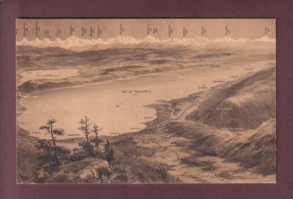 NEUCHÂTEL et environs - Vol d'oiseau