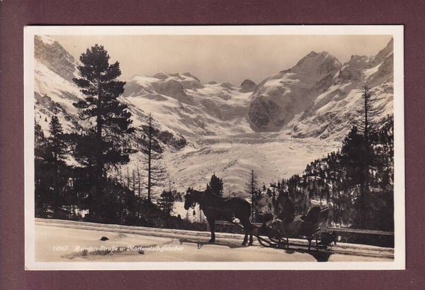 BERNINA-STRASSE - Morteratschgletscher - Pferdschlitten