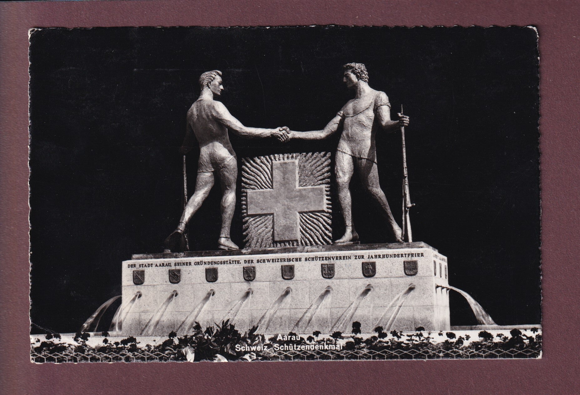 AARAU - Schützendenkmal - 1951 // Eckbug //