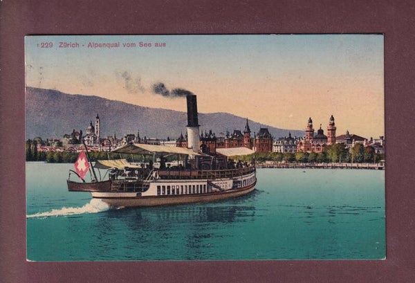 ZÜRICH - Schiff - 1920 // minim Riss //