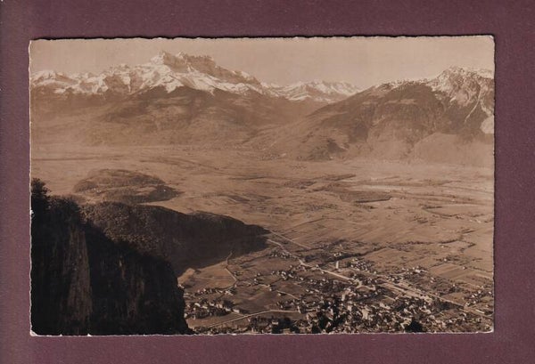 VALLEE DU RHONE Dents du Midi depuis le Roc de Veyges - 1950