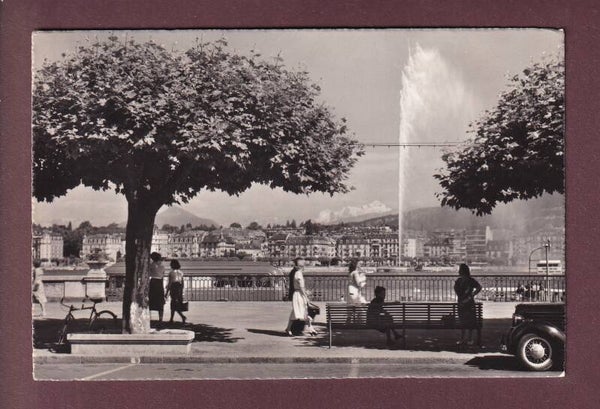 GENEVE - Quai et Jet d'Eau - 1953