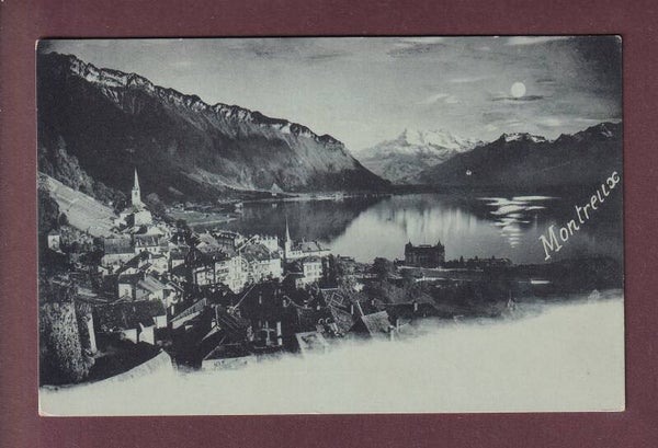 MONTREUX au clair de lune - 1898