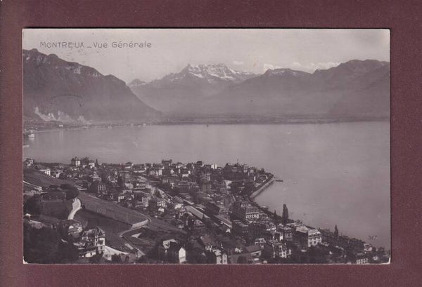 MONTREUX - Vue générale - 1913