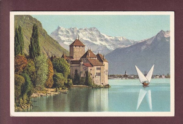Château de CHILLON - Dents du Midi - Barque