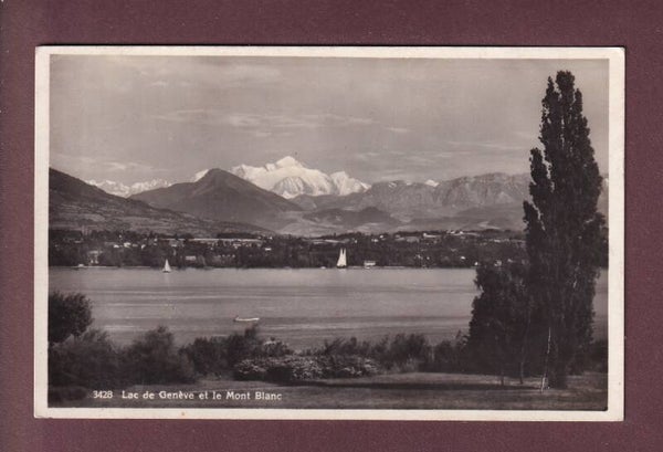 Le MONT-BLANC depuis Genève - 1932