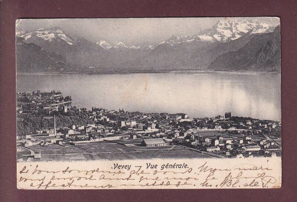VEVEY - Dents du Midi - 1905 // léger pli d'angle //