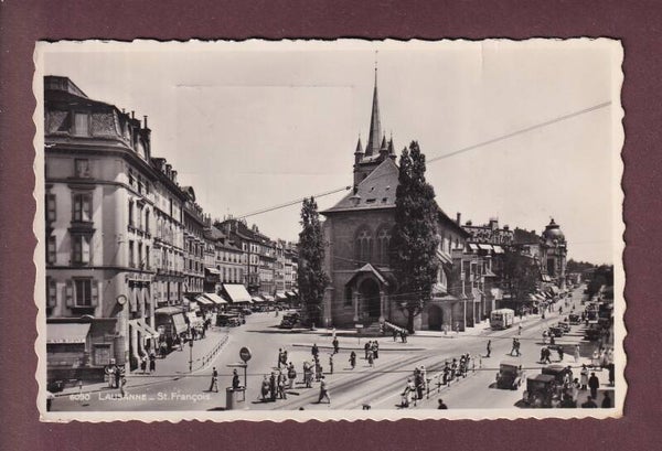 LAUSANNE - St. François - 1952 // petit pli //