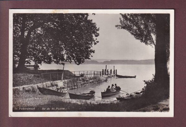 ST. PETERSINSEL - Boote - 1934 Langstempel