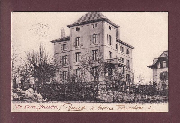 PESEUX - Le Lierre - 1910 Oblitération linéaire CORCELLES