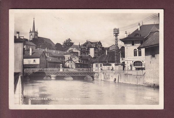 VALLORBE - Pont sur l'Orbe