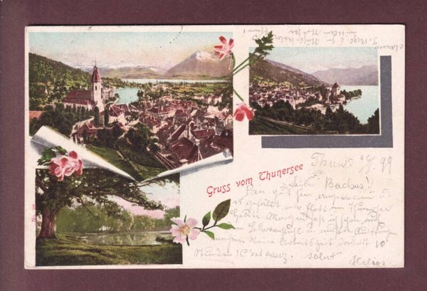 Gruss vom THUNERSEE - Thun - 1899