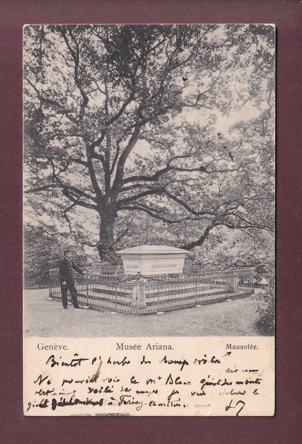 GENEVE - Musée Ariana - Mausolée - 1904