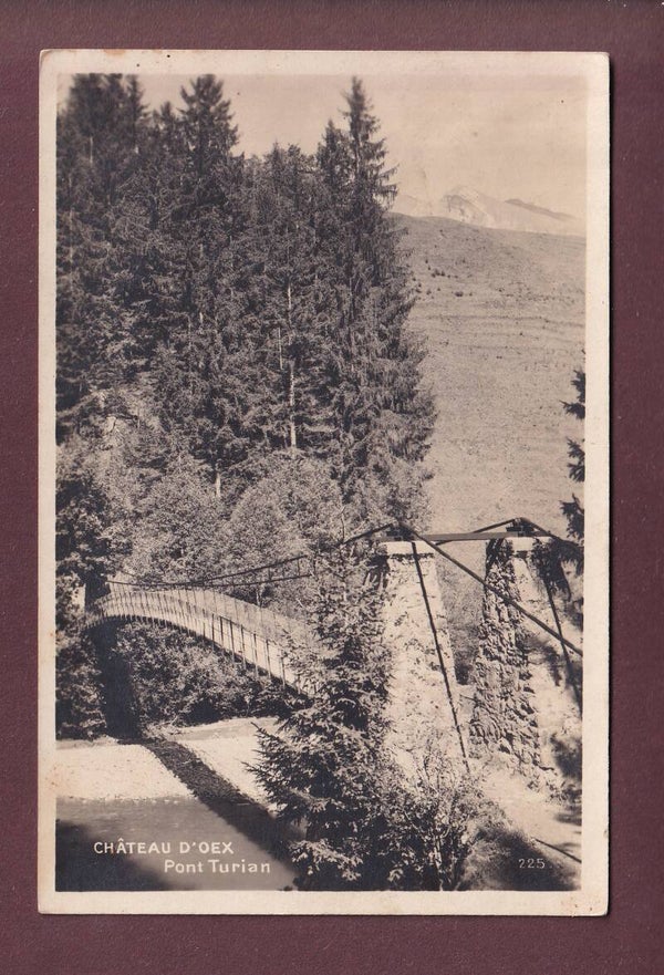CHÂTEAU D'OEX - Pont Turrian - 1934