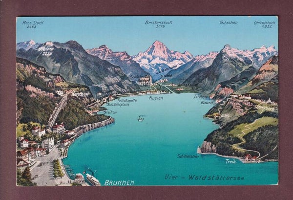 BRUNNEN und Umgebung - Vogelschau