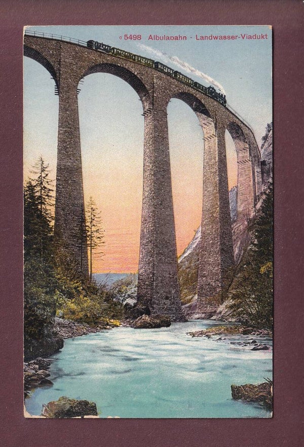 Albulabahn - LANDWASSER-VIADUKT bei Filisur