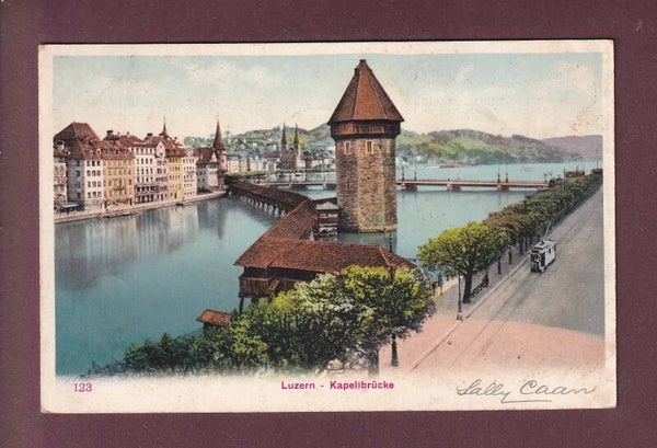 LUZERN - Kapellbrücke - 1905 // Rück verletzt //