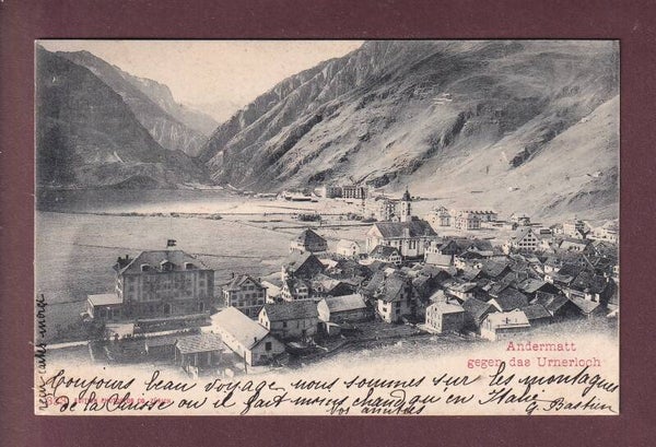 ANDERMATT gegen Urnerloch - 1901