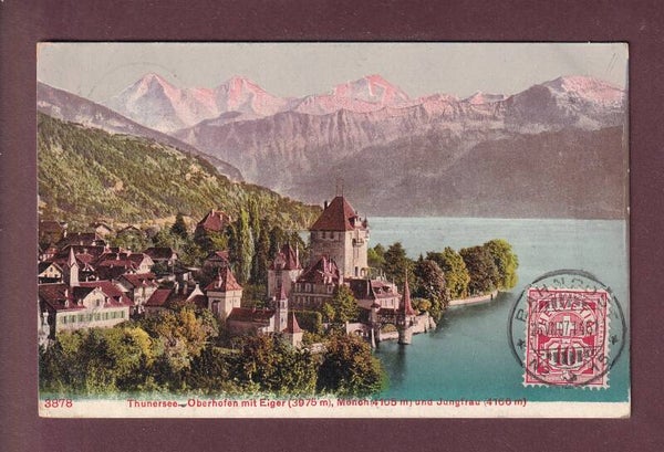 OBERHOFEN - Schloss - 1907 Bahnpost