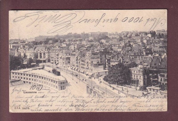 LAUSANNE - Bel-Air - 1905 CPN