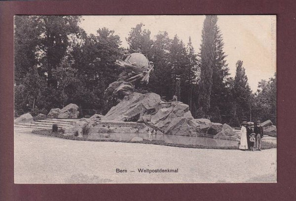 BERN - Weltpostdenkmal - Leute - 1911