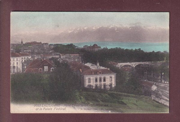 LAUSANNE - Montbenon et Pont Chauderon - 1910