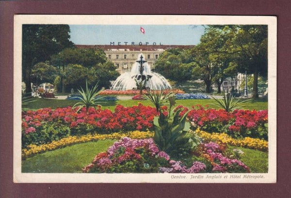 GENEVE - Jardin Anglais - Hôtel Métropole - 1941