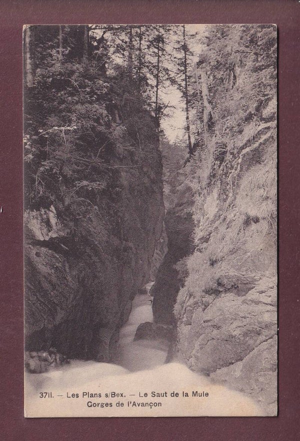 LES PLANS - Gorges de l'Avançon - Saut de la Mule - 1909
