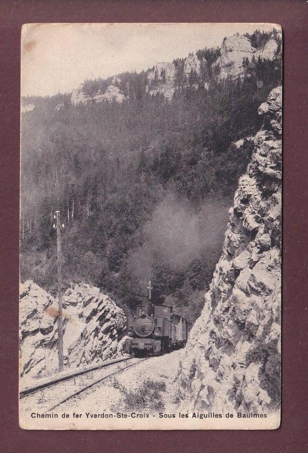Chemin de fer YVERDON - SAINTE-CROIX - 1908