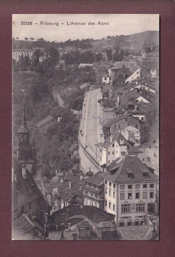 FRIBOURG - Avenue des Alpes - 1909