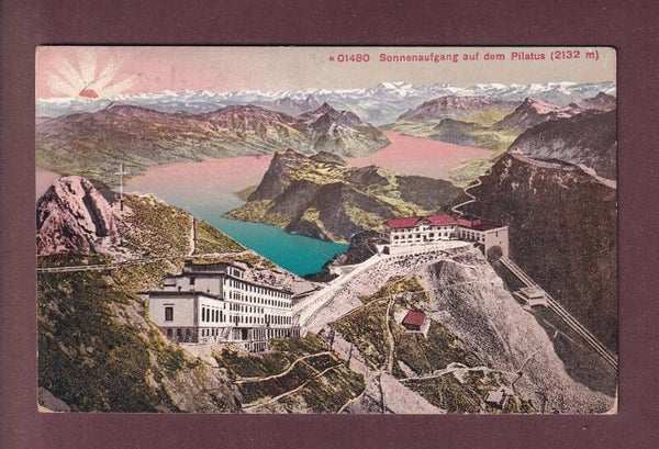 Sonnenaufgang auf dem PILATUS - 1914