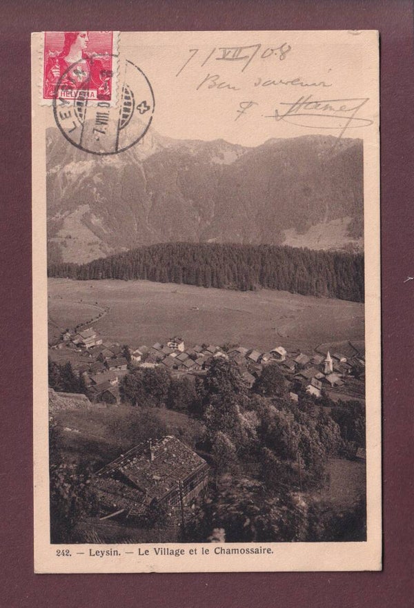 LEYSIN - Village - Chamossaire - 1908