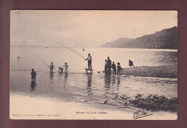 LAC LEMAN - Pêcheurs - 1904